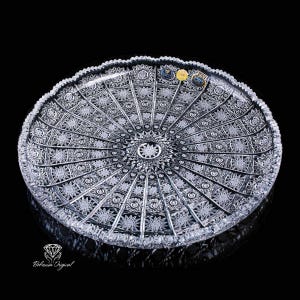 Bohemia Grand Traditional Crystal Plate – A Masterpiece of Czech Craftsmanship L 355 mm