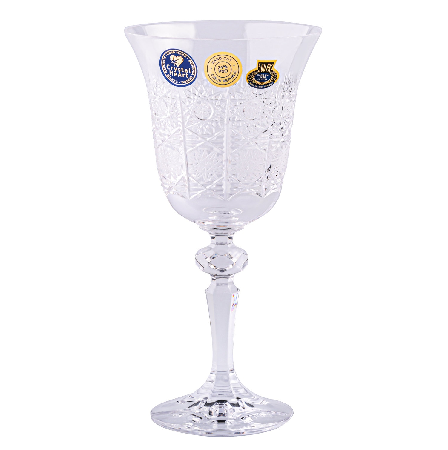 Red Wine Crystal glasses 220ml - Bohemia Crystal - Original crystal from  Czech Republic.