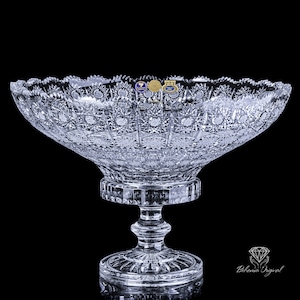 Exclusive Huge Handmade Lead Crystal Bowl