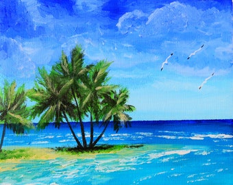 Digital file  Ukrainian artist Hawaii Painting Original Art Painting Digital download JPG file Instant download
