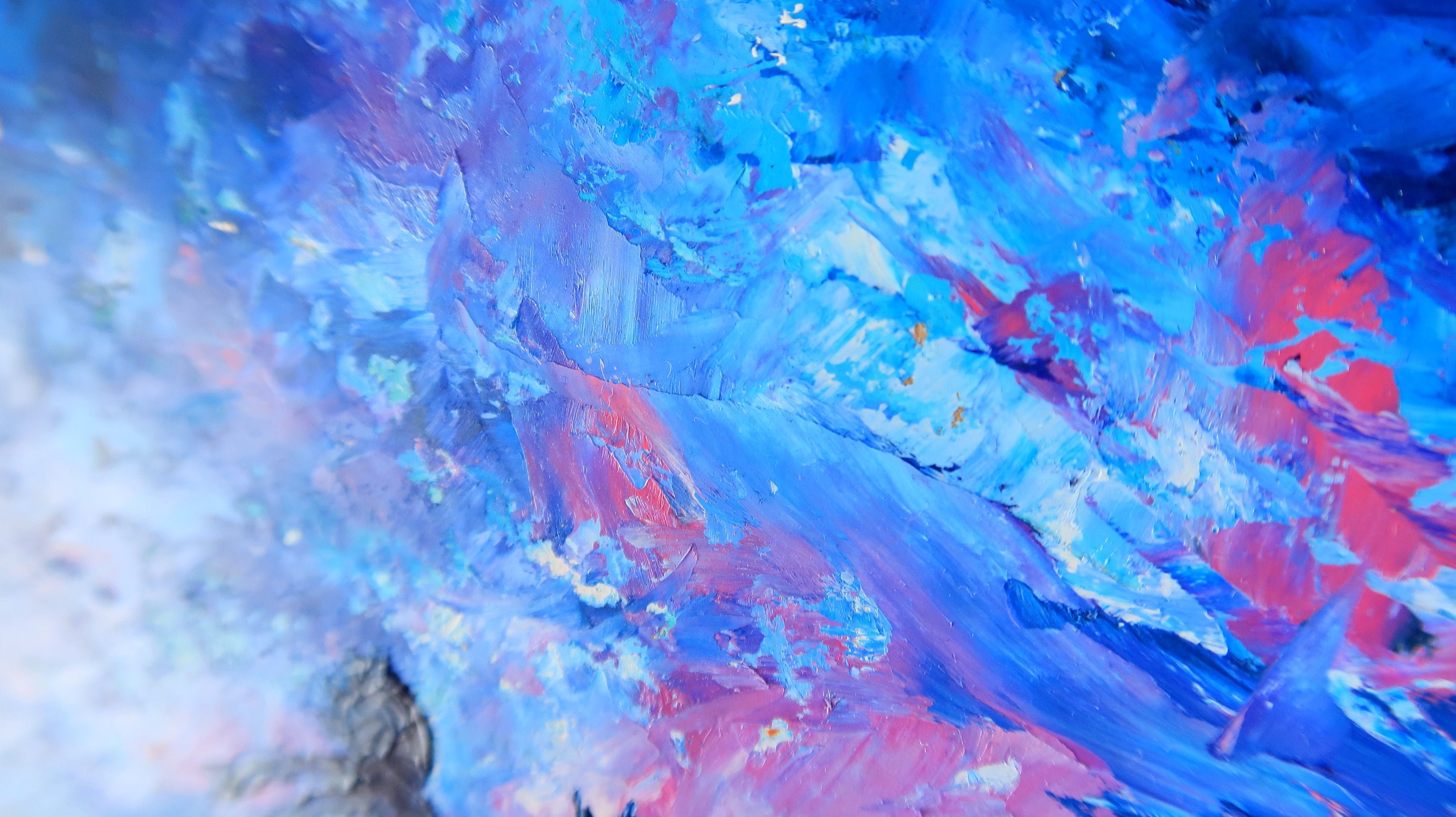星の王子さまの絵画 天の川 オリジナルアート 銀河油絵 銀河壁アート