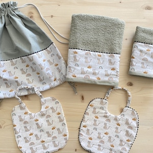Set maternelle à personnaliser Bébé Léopard