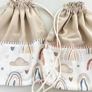 Ensemble de chambre d'enfant Boho arc-en-ciel à personnaliser - Deux couleurs