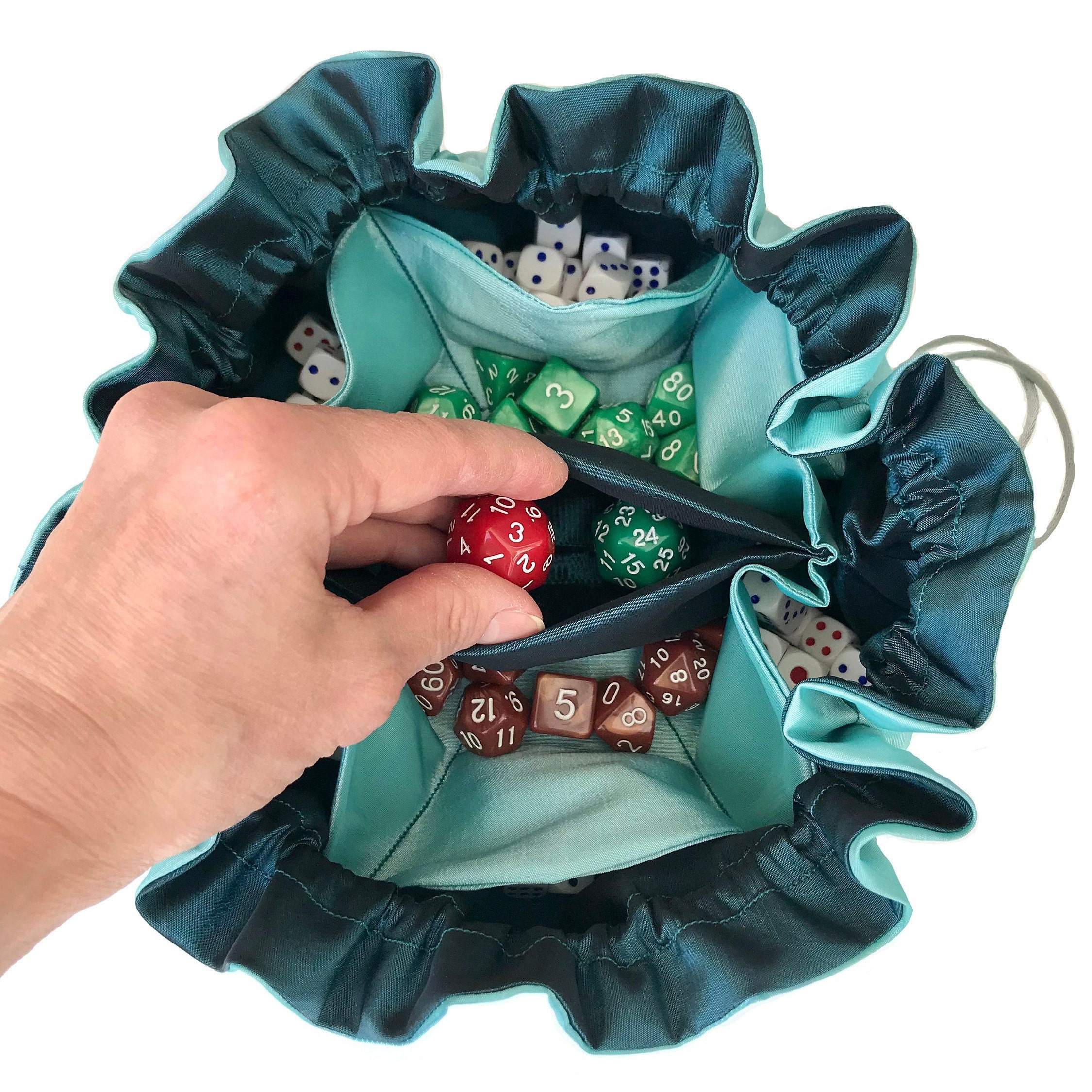 Dice bag 9 pockets Jewellery bag Etsy