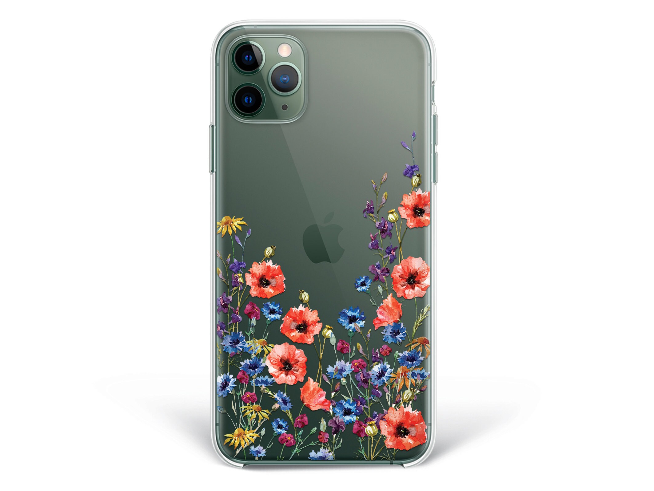 IPhone 8 wildflower flowers Case iPhone 7 Plus Case Watercolor Etsy
