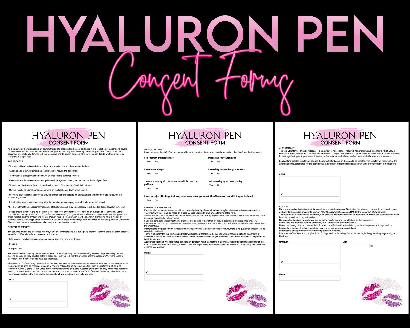 Hyaluron Pen No Needle Lips Filler Lip Fillers Tutor Etsy