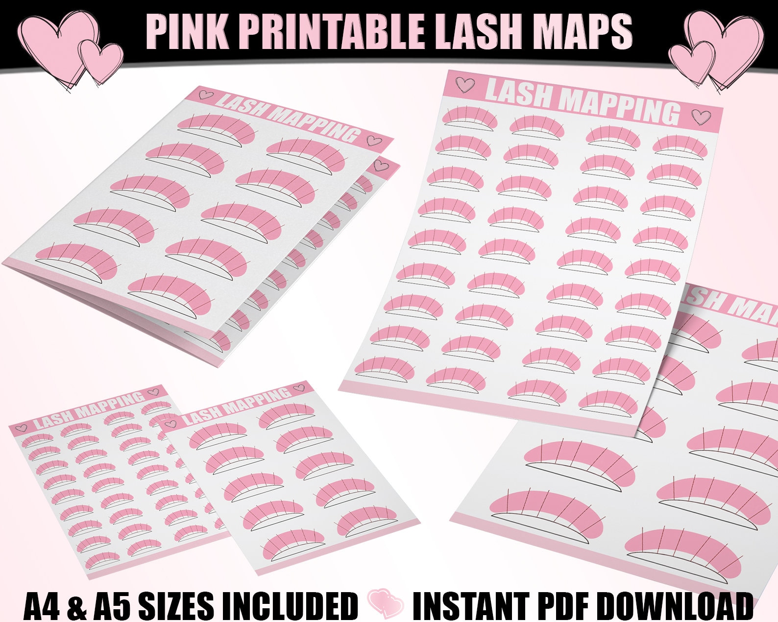 Printable Lash Maps