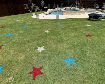 18” Star Lawn Stencil for July 4th / Patriotic Yard Decorations