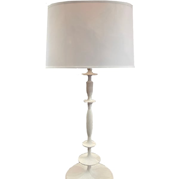 Visual Comfort White Texture Lamp