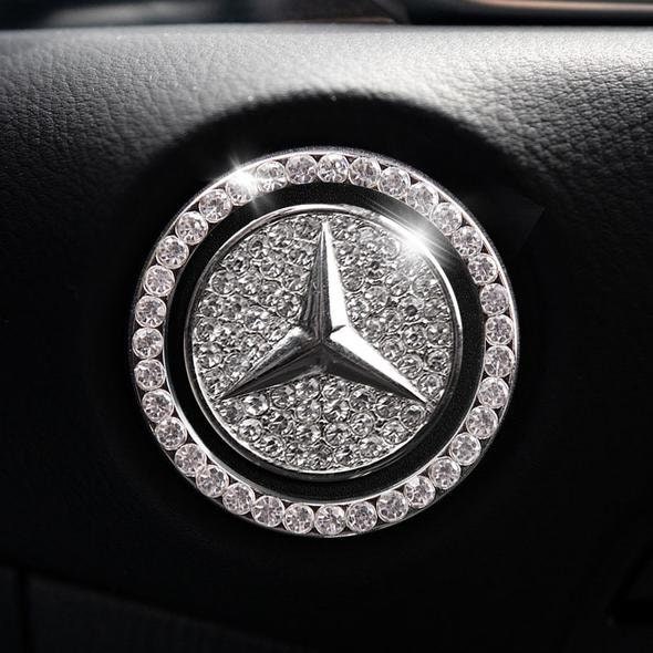 VDARK Bling Lenkrad Logo Aufkleber für Mercedes Benz Zubehör Glitzer Auto  Dekorationen Lenkemblem Aufkleber für GLA GLB CLA A Klasse 3 Stk :  : Auto & Motorrad