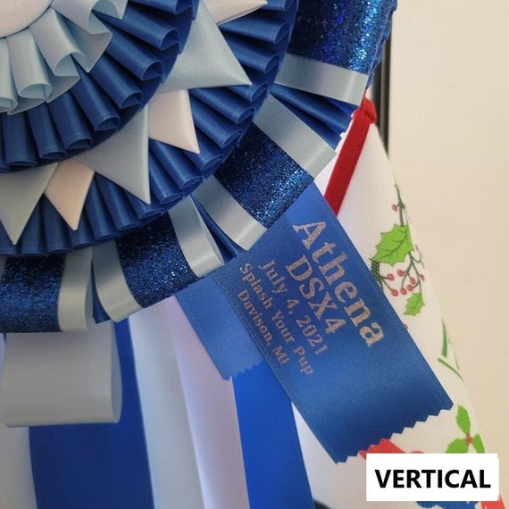 Personalized Award Ribbon Side Tabs - (DOES NOT Include Rosette! 4
