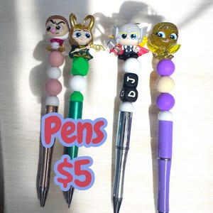 Beaded Ballpoint Pen | Unique Handmade Gift | Cute Pen for Planners, Journals, or Desk Decor | Teacher Gift Idea
