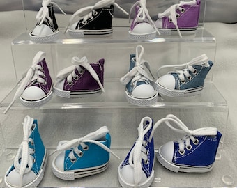 Miniature Elf Sneakers: Colorful Doll Shoes, Christmas Prop