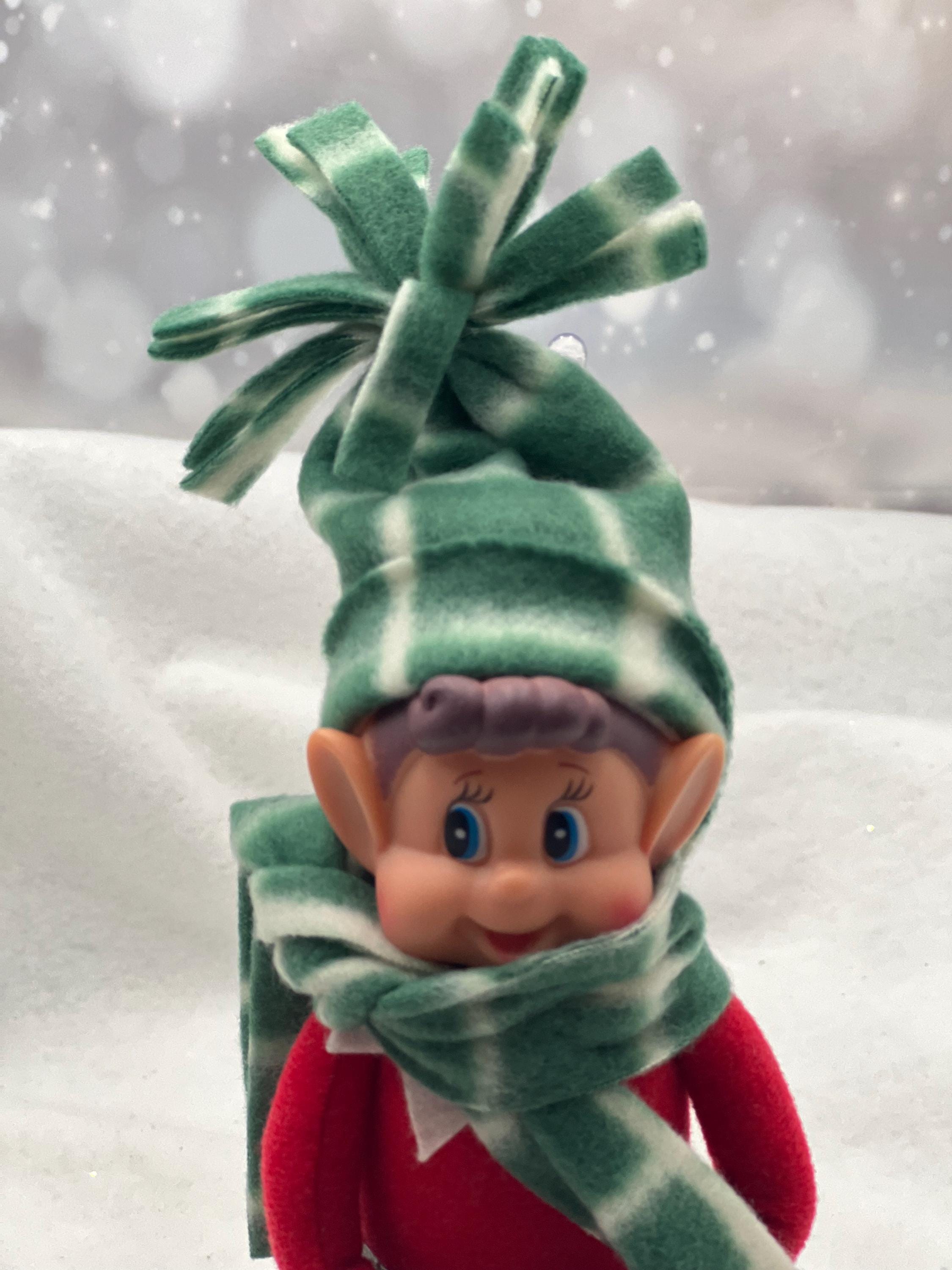 New Handcrafted Hat Scarf All in One Warm Fleece Co69zy Colorful Elf Hat OS Fleece Elf Hat and Scarf Set, for 12 Inch Christmas Elf - Etsy main image 3