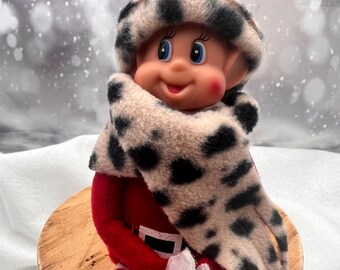 Fleece Elf Hat and Scarf Set, for 12 Inch Christmas Elf - Etsy display picture 1