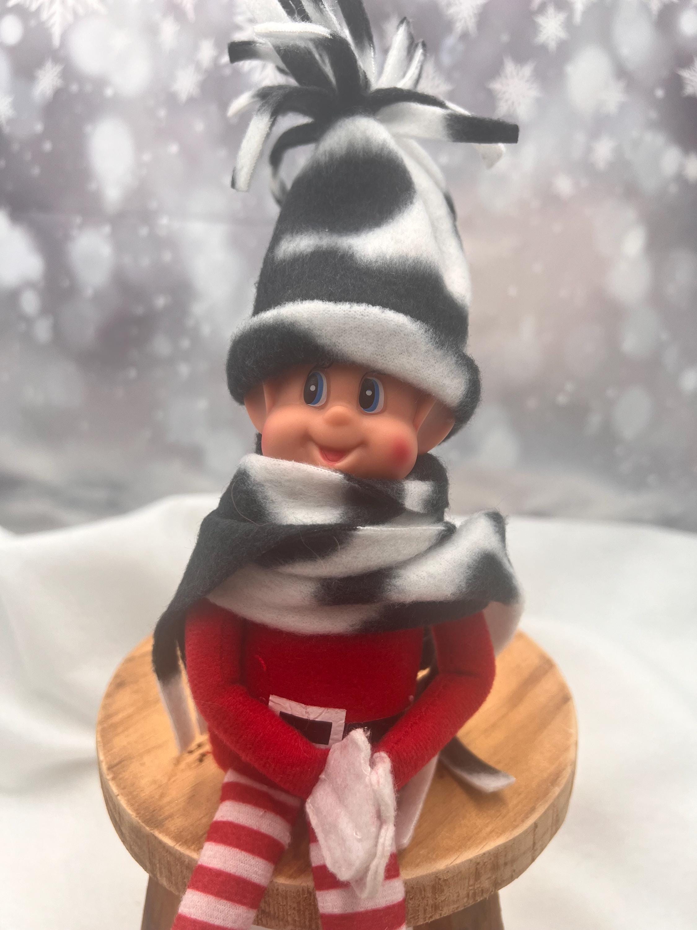 Fleece Elf Hat and Scarf Set, for 12 Inch Christmas Elf - Etsy display picture 1