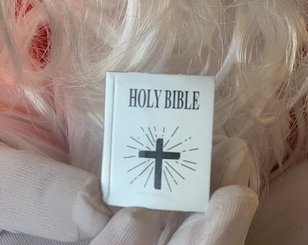 Elf Sized Miniature Bible with Printed Pages