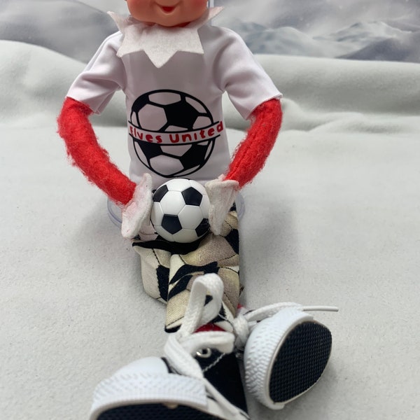 Soccer Elf on the Shelf Etsy