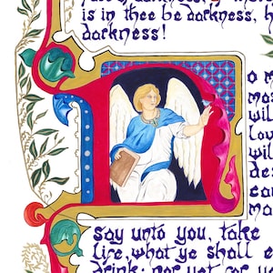 14- SERMON On The MOUNT- ILLUMINATIONS 14 - Watercolor Art Print/Giclée Reproduction - Wall Art bild 2