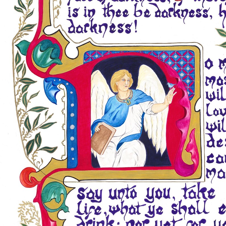 14- SERMON On The MOUNT- ILLUMINATIONS 14 - Watercolor Art Print/Giclée Reproduction - Wall Art bild 2