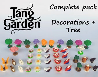 Tang Garden Meeple ideal for decorations and trees, 44 pieces (3d tokens)