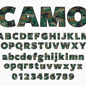 Carattere mimetico Carattere lettere mimetiche Carattere esercito Carattere militare Carattere mimetico Carattere mimetico militare