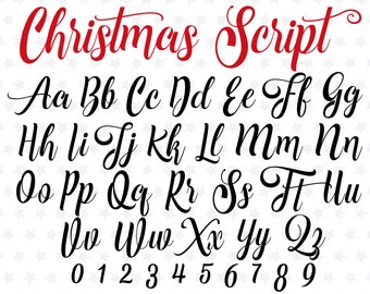 Free Color Script For Santa's Santa Handwriting Font