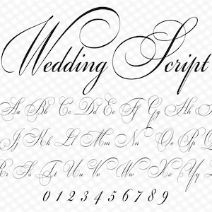 Fuente de boda Fuente cursiva Escritura de boda Fuente cursiva de boda Fuente de caligrafía Fuente de monograma Fuente de invitación Fuente digital Estilo de fuente cursiva