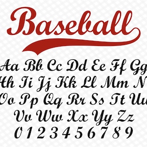 Baseball Font Ttf Baseball Font Svg Baseball Font With Tails Baseball Script Font Softball Font Baseball Cursive Font Baseball Font Cricut