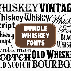 Vintage whisky font. Las letras del alfabeto escritas a mano