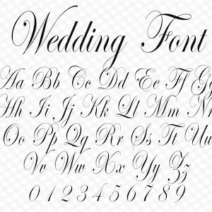 Wedding Font Cursive Font Wedding Script Wedding Cursive Font Calligraphy Font Monogram Font Invite Font Digital Font Cursive Font Style