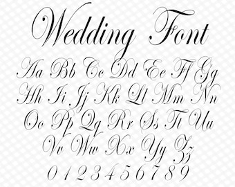 Wedding Font Cursive Font Wedding Script Wedding Cursive Font Calligraphy Font Monogram Font Invite Font Digital Font Cursive Font Style