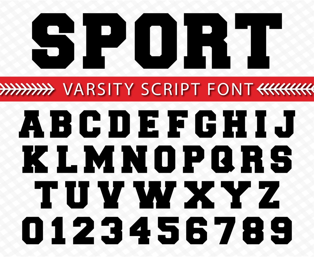 Varsity Font Sport Font College Font Football Font Baseball Font Soccer