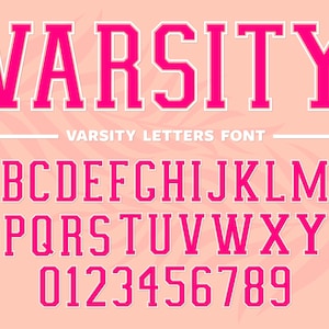 Varsity Font College Font Baseball Font Voetbal Font Atletisch Lettertype Varsity Letters Font Svg Sport Font Baseball Script Font Digitaal Lettertype