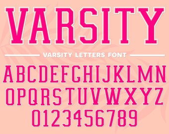 Varsity Font College Font Baseball Font Football Font Athletic Font Varsity Letters Font Svg Sport Font Baseball Script Font Digital Font