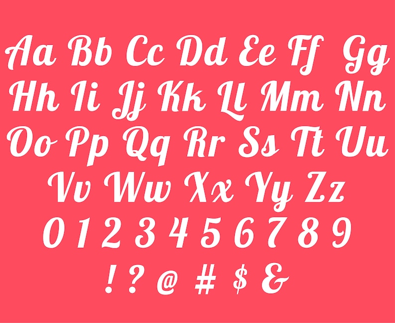 Lobster Font Cursive Font Wedding Font Cursive Font For Cricut Etsy Polska