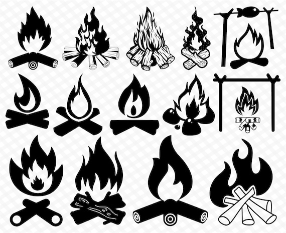 Bonfire Svg Campfire Svg Firewood Svg Fire Svg Fire Pit Svg - Etsy