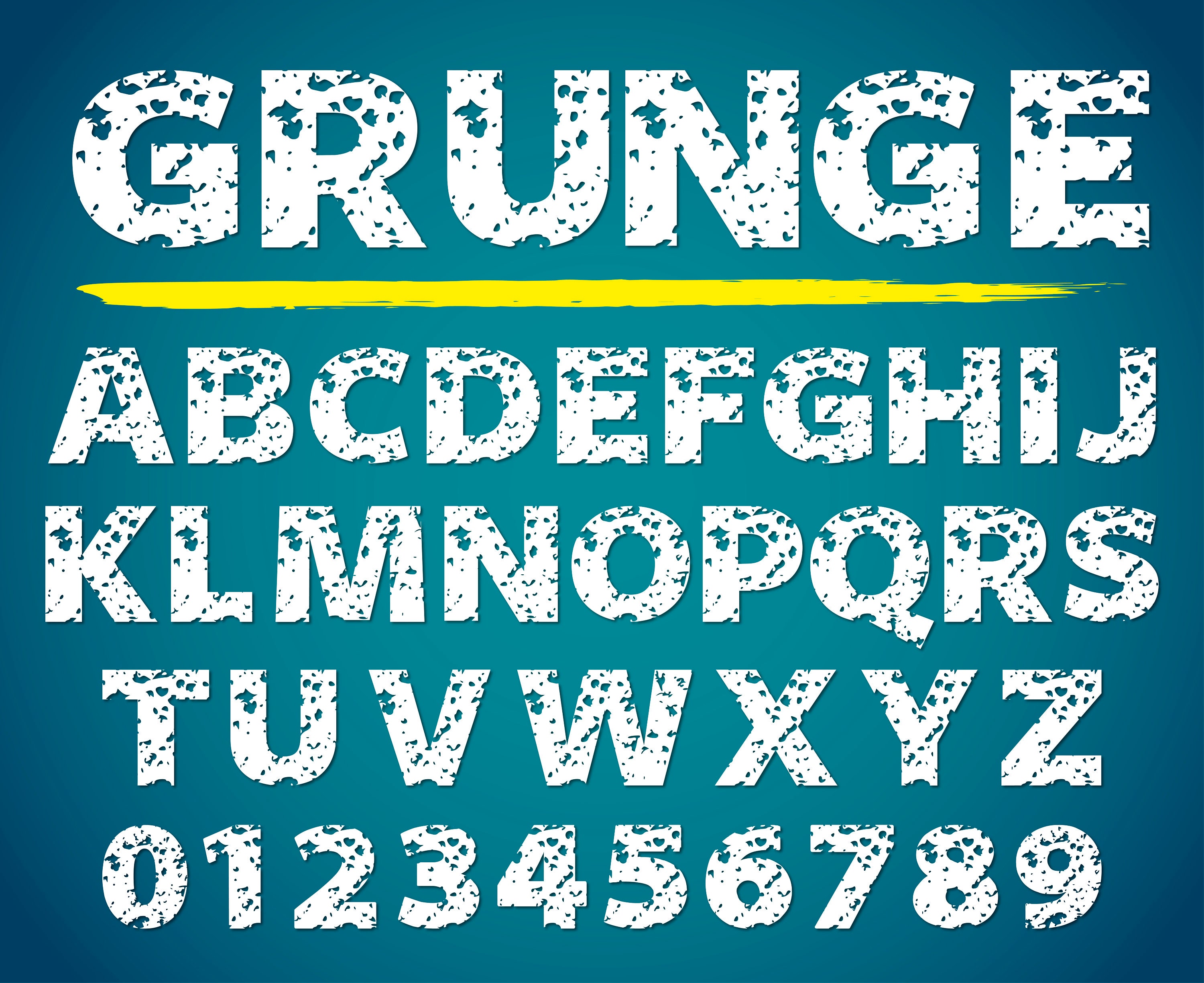Grunge Font Distressed Font Distressed Monogram Font Grunge Etsy