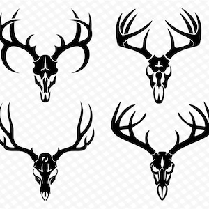 Cráneo de ciervo Svg Cráneo de astas Svg Cráneo de ciervo con astas Cabeza de ciervo Svg Ciervo Antler Svg Caza de ciervos Svg Cráneo de ciervo Clipart Cráneo de ciervo Png