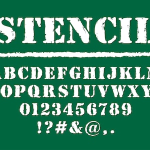 Stencil Font Army Font Military Font Military Stencil Font Army Stencil Font Stencil Letters Font Military Style Font Script Stencil Font