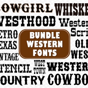 Fuentes occidentales Wild West Font Old West Font Cowgirl Font Estilos de fuentes occidentales Cowboy Font Old Western Font Cowboy Western Font Country Font