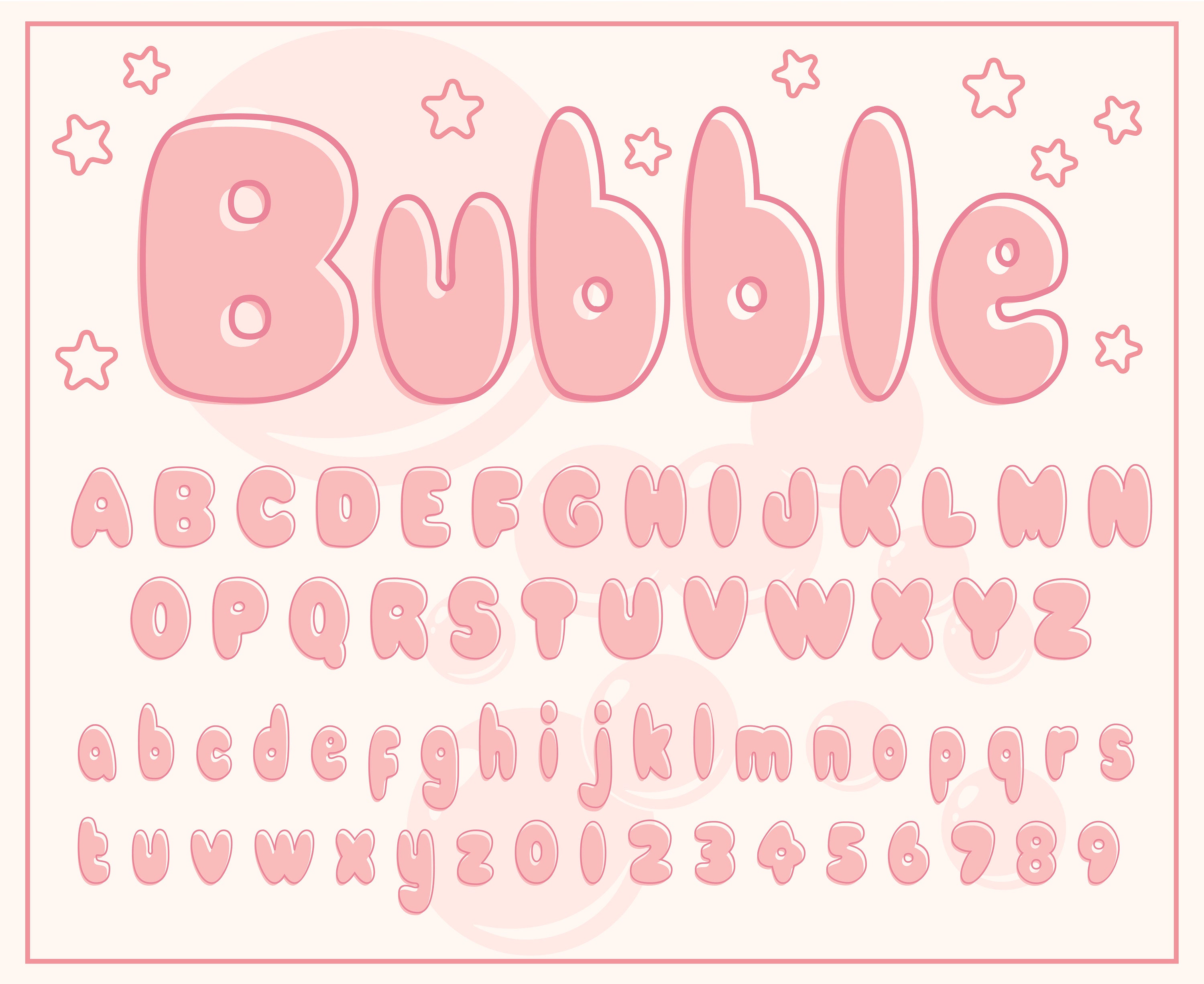 girly graffiti bubble letters