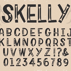 Bones lettertype Skeleton lettertype Schedel lettertype Halloween lettertype Eng lettertype Spooky lettertype Halloween eng lettertype Halloween Spooky lettertype Halloween Cricut lettertype