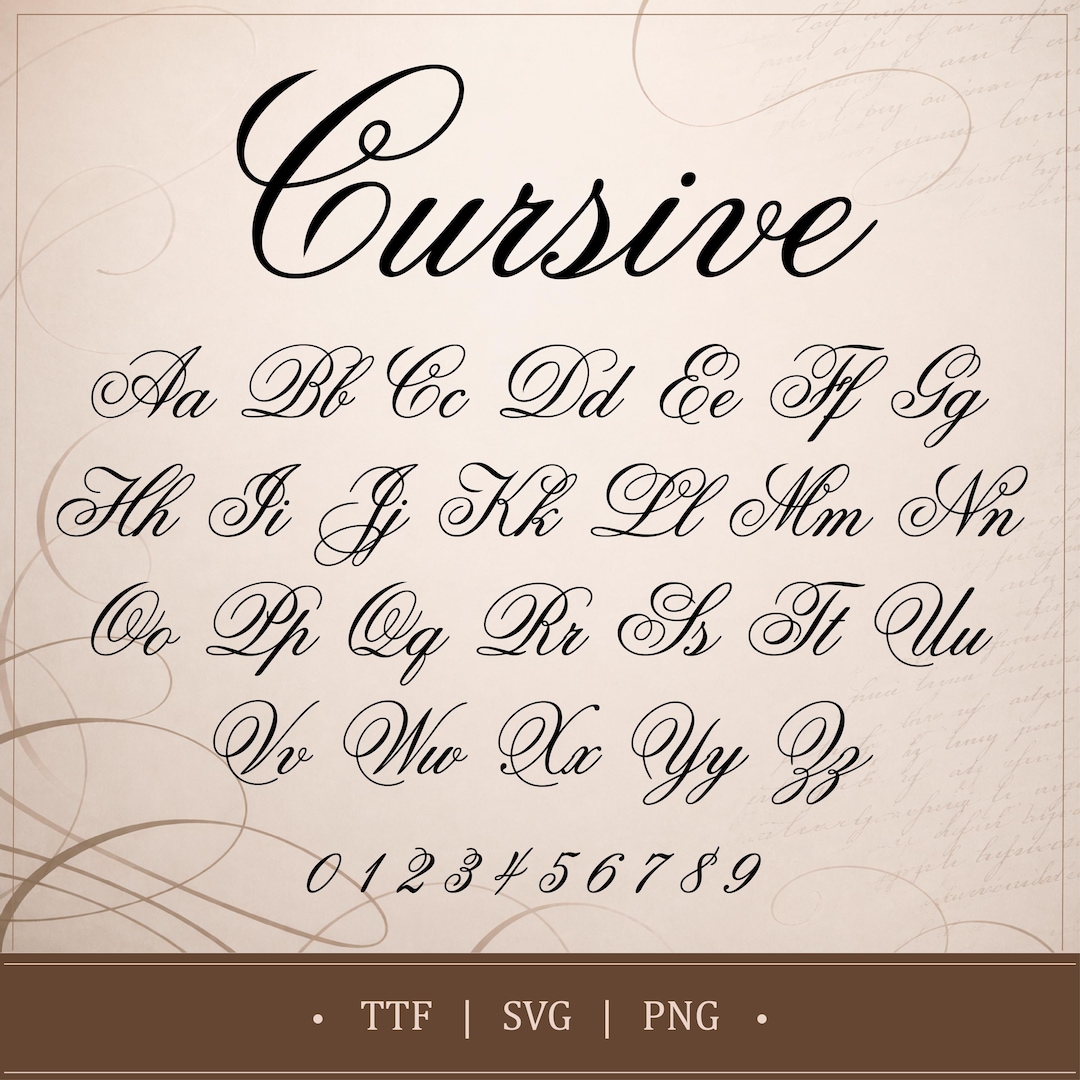 Cursive Font Calligraphy Font Elegant Font Script Font Wedding Font ...