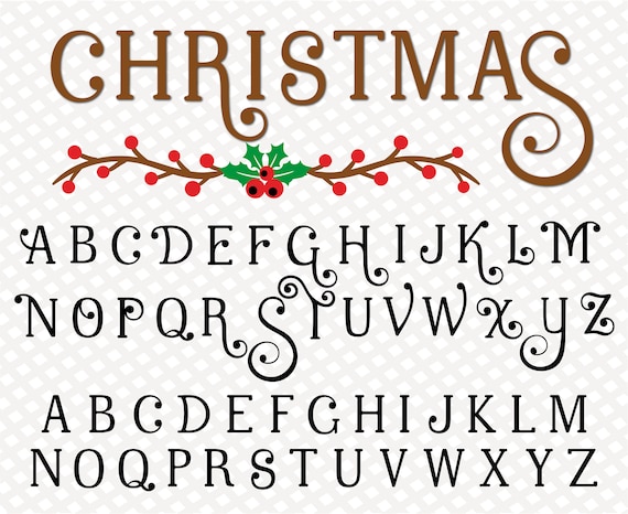 Christmas Script Christmas Font Christmas Monogram Font Festive Font  Christmas Font for Cricut Christmas Font Ttf Svg Png Holiday Font - Etsy  Denmark
