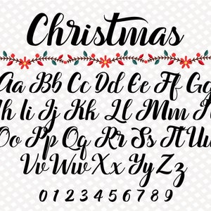 Bundle Christmas Fonts TTF SVG PNG Christmas Fonts for Cricut Christmas ...