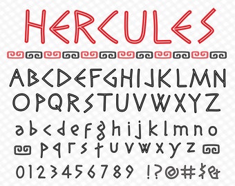 Greek Font Hercules Font Ancient Greek Font Hercules Svg Greek Font English Hercules Font Svg Hercules Alphabet Svg Greek Style Font