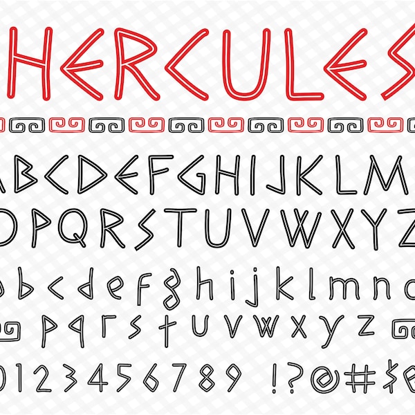 Greek Font Hercules Font Ancient Greek Font Hercules Svg Greek Font English Hercules Font Svg Hercules Alphabet Svg Greek Style Font