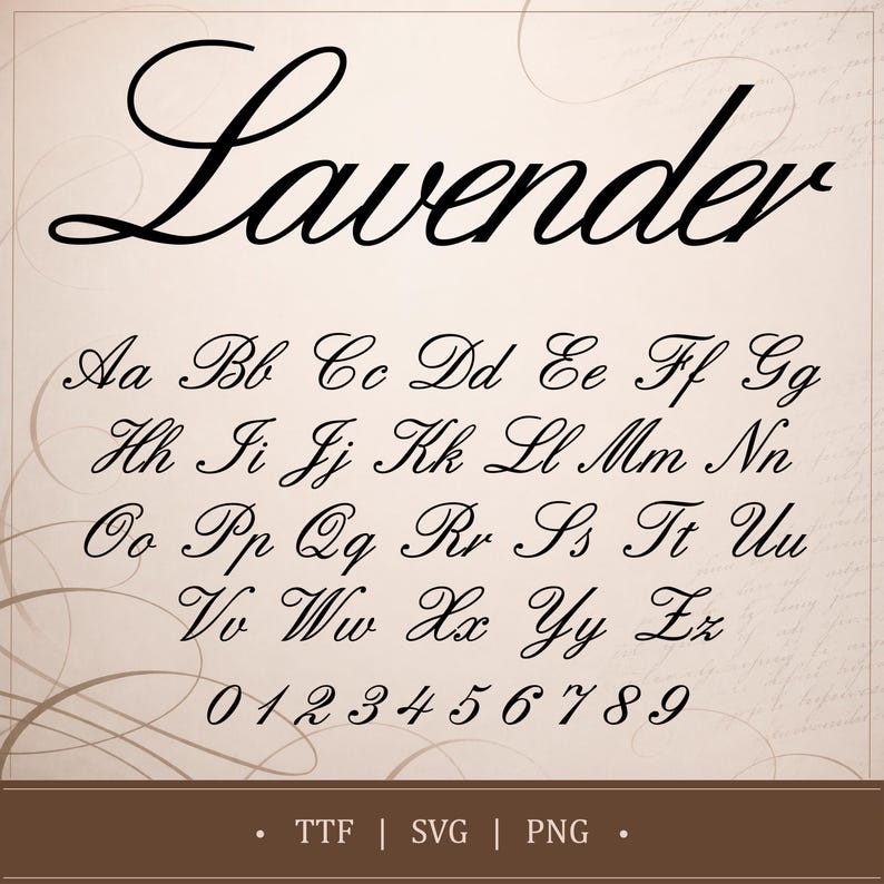 Cursive Font Calligraphy Font Script Font Wedding Font Elegant Font ...