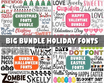Bundle Fonts Bundle Holiday Fonts Bundle Fonts Svg Bundle Fonts Ttf Bundle Christmas Fonts Bundle Halloween Fonts Bundle Easter Fonts Cricut